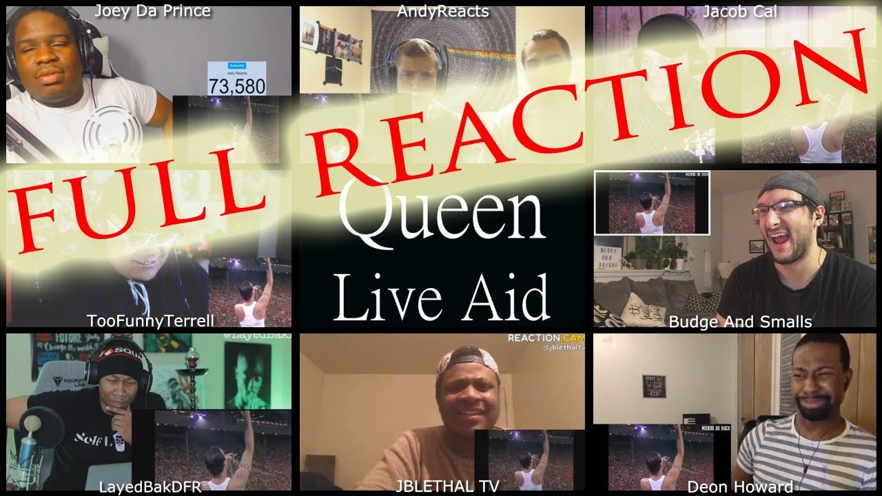 FULL MULTI REACTION Queen Live Aid / MULTI REACT-A-THON
