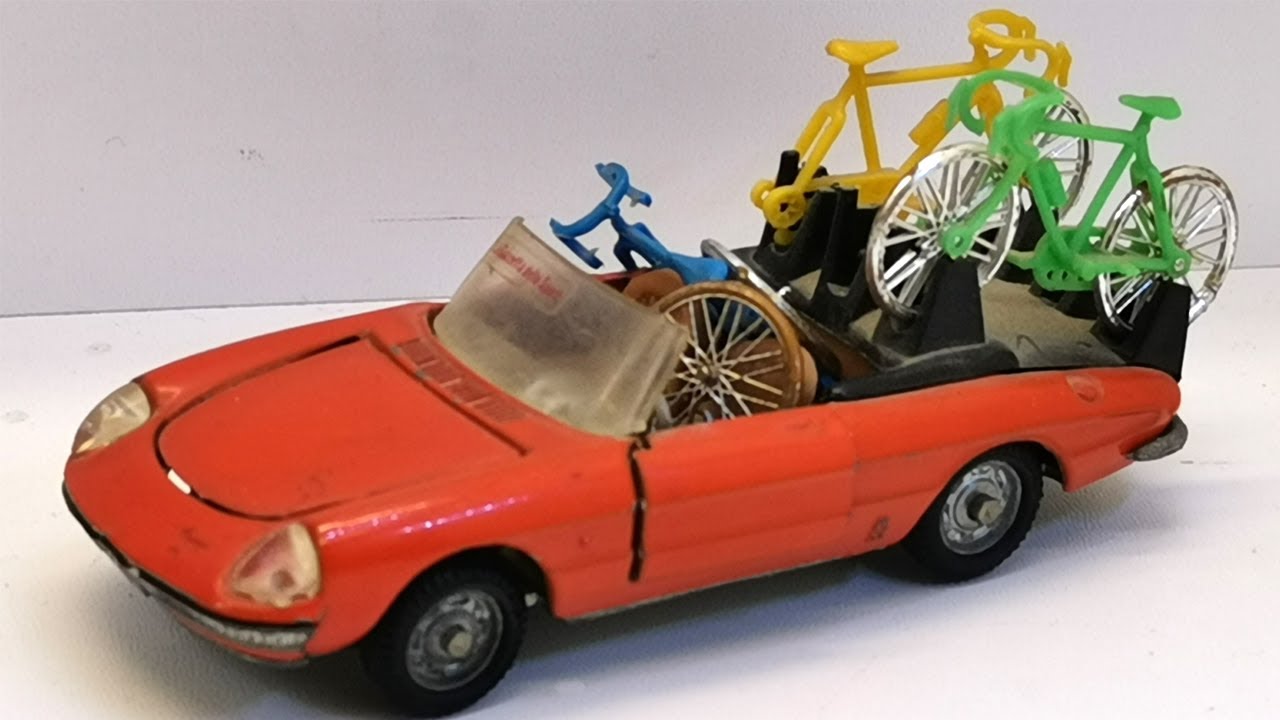 Реставрация Alfa Duetto Giro d 'Italia Mebetoys 1970 № A65. Литая модель.