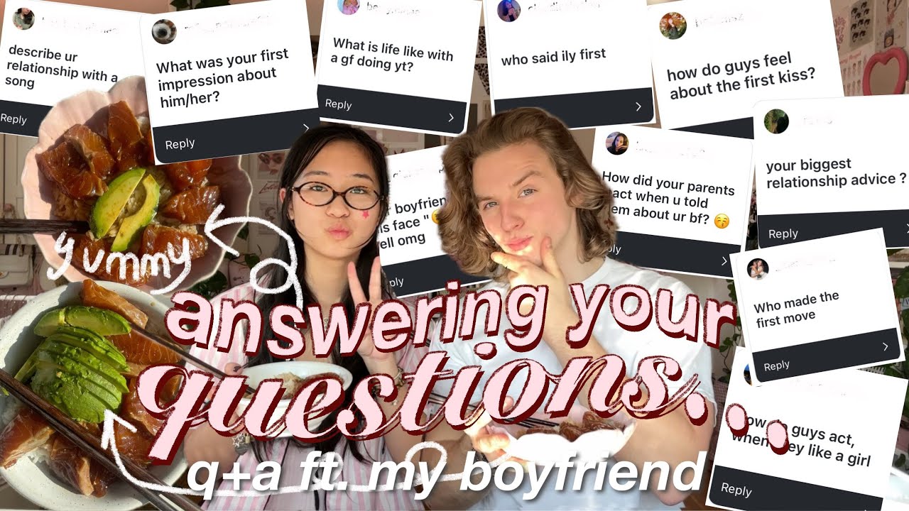 Q&A ft. my boyfriend while cooking+ eating 🥢🍥 (how we met, get to know us, relationship advice..)