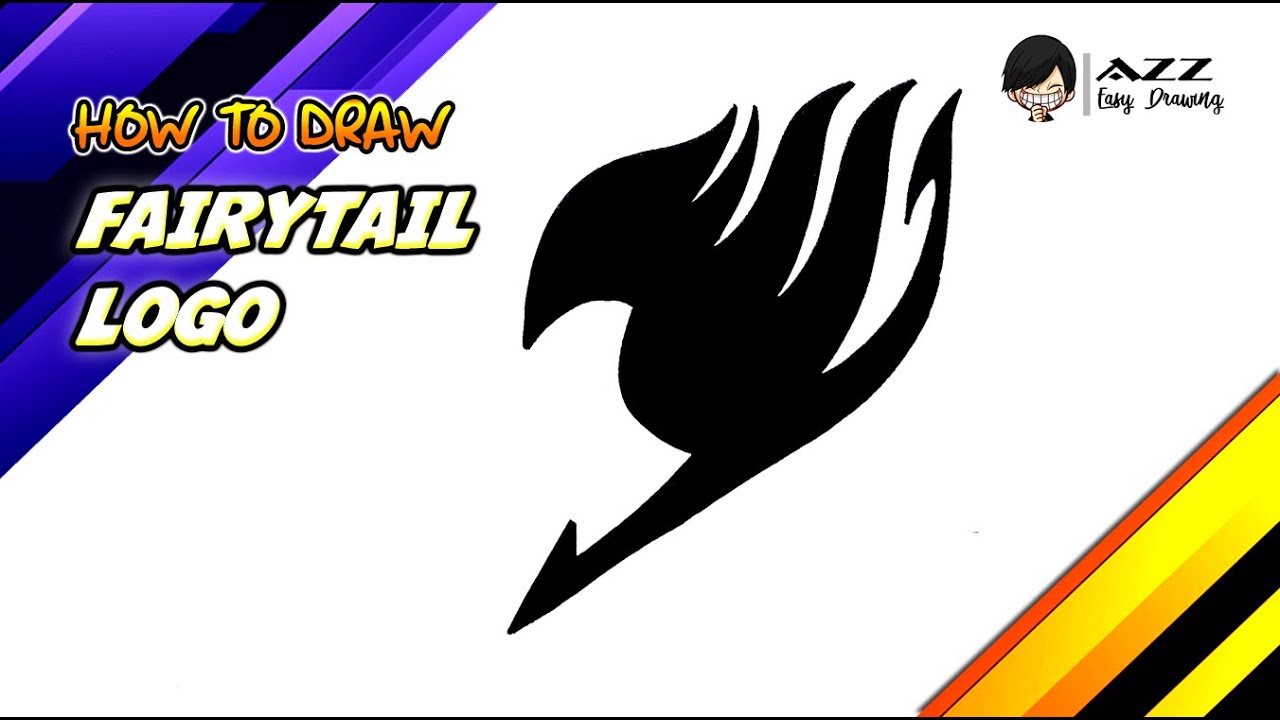 How to draw Fairy Tail Logo step by step