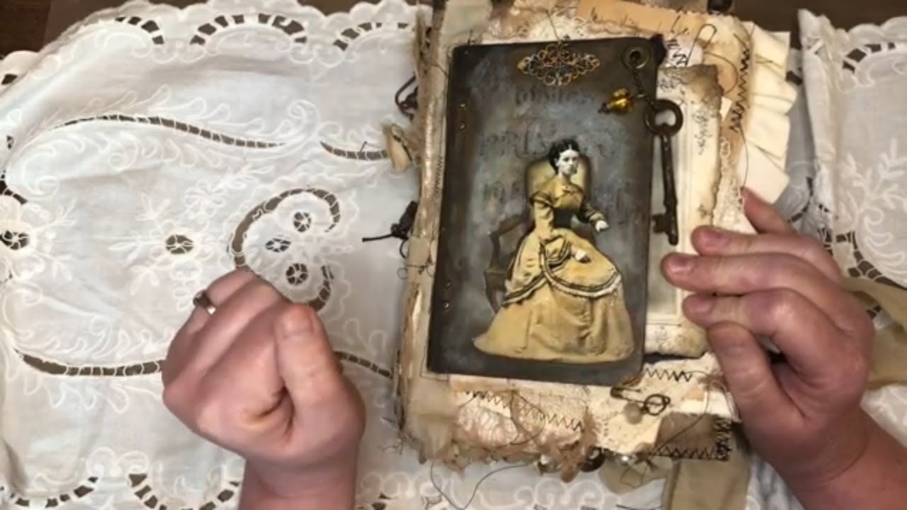 Grungy Junk Journal Flip Through Chunky Mixed Media Grunge Journal