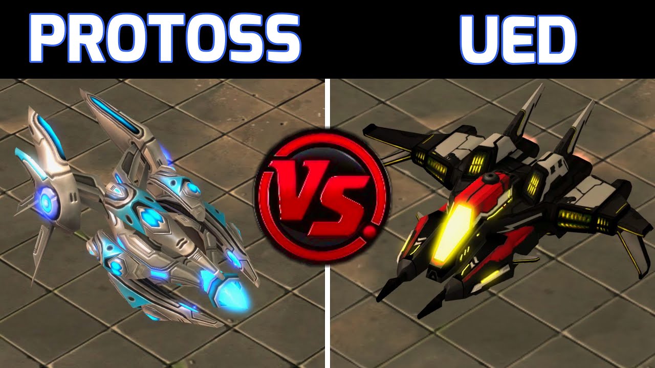 UED vs Protoss - SCII Custom Race Gameplay - Plus Campaign Trailer!