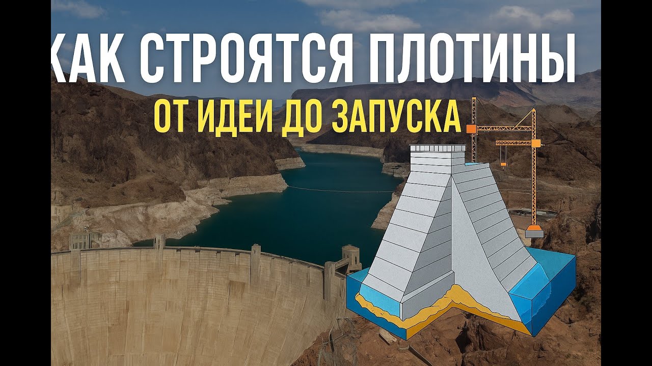 Как строятся плотины: от идеи до запуска.