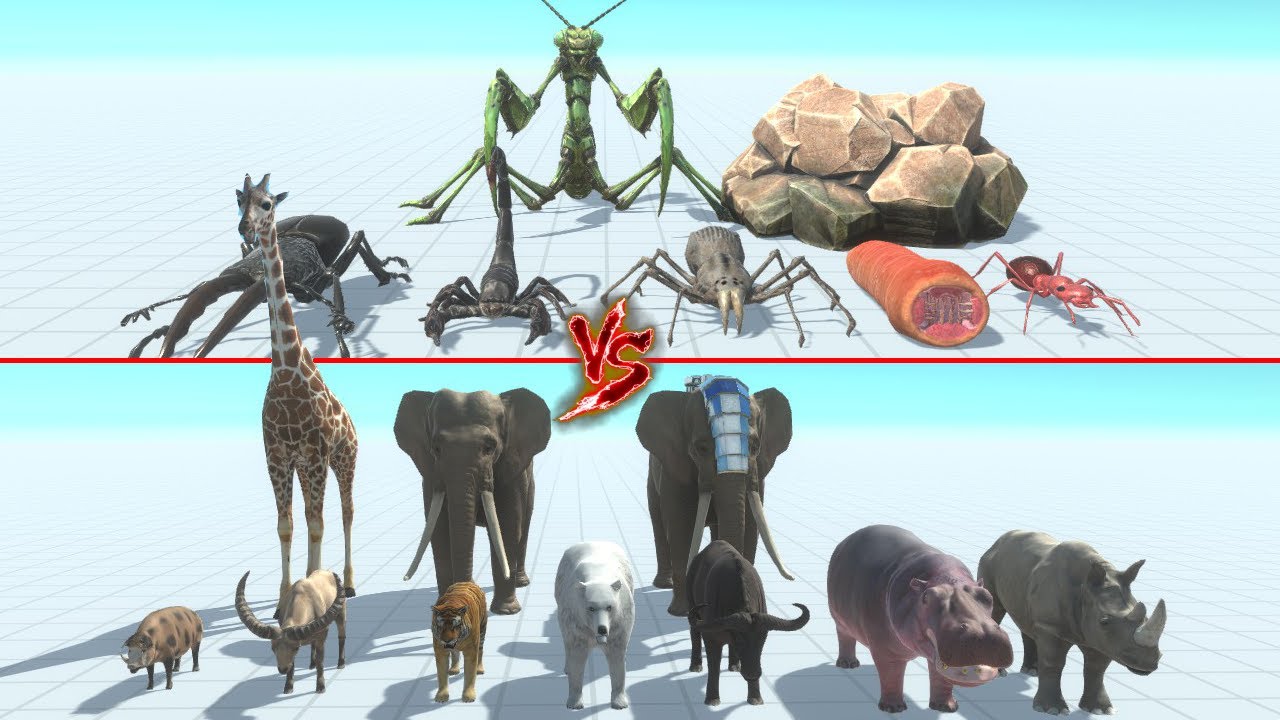 Giant Invertebrates Vs Modern Mammals | ARBS - Animal Revolt Battle Simulator