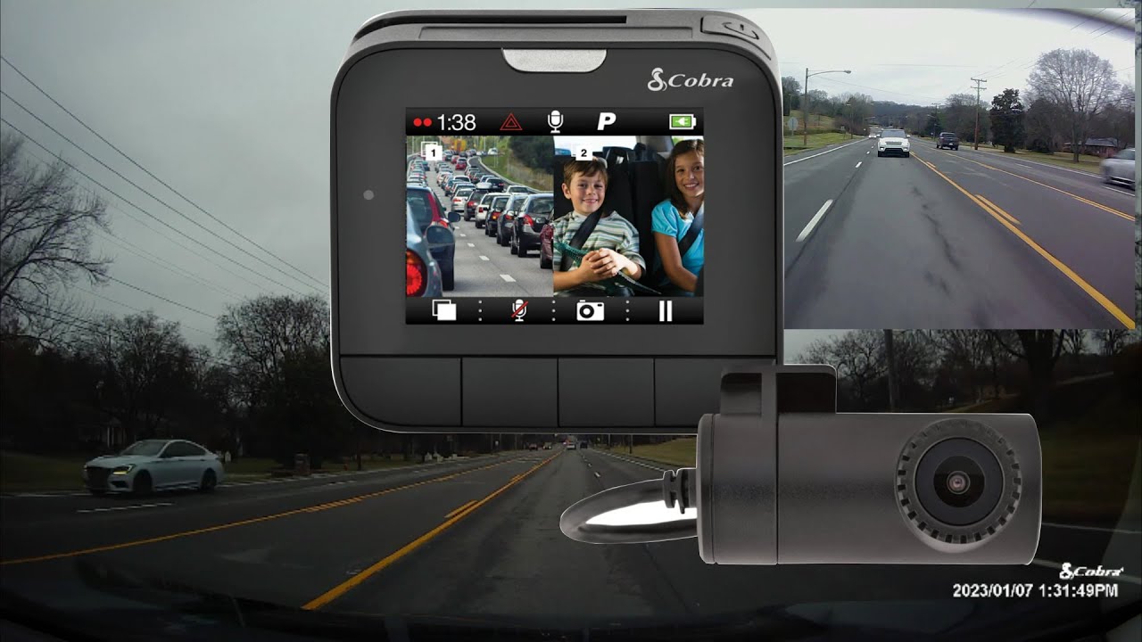 Cobra DASH 2216D Dual-View Dash Camera First Impression | Cobra Dash Cam