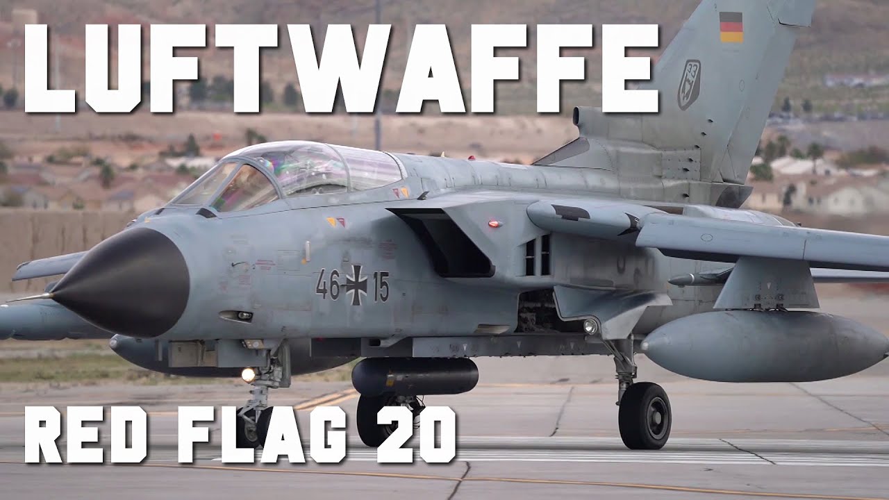 Luftwaffe Tornados & Eurofighters Fly at Red Flag 2020