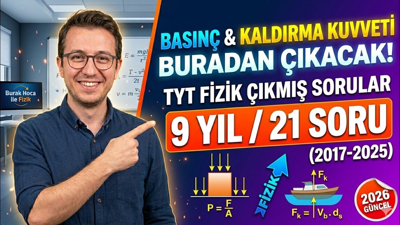 Basınç ve Kaldırma Kuvveti Çıkmış Sorular [2017-2025]