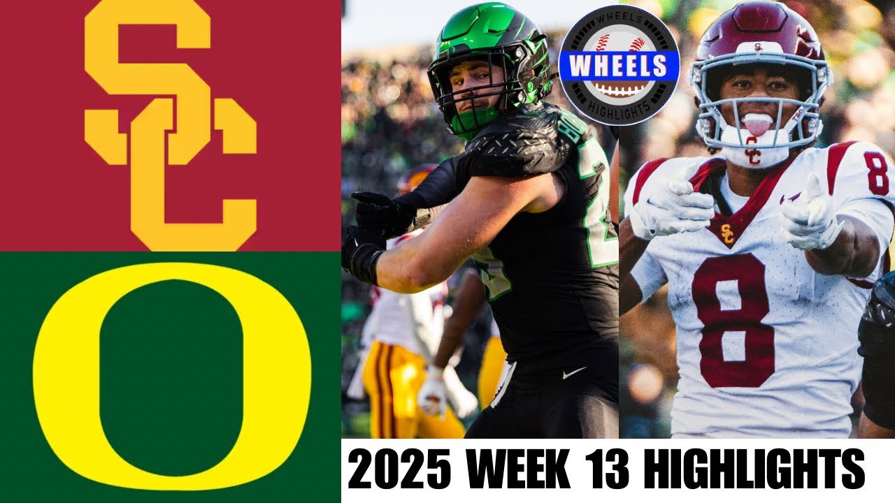 Лучшие моменты матча №15 USC против №7 Oregon | Неделя 13 | Лучшие моменты студенческого футбола ...