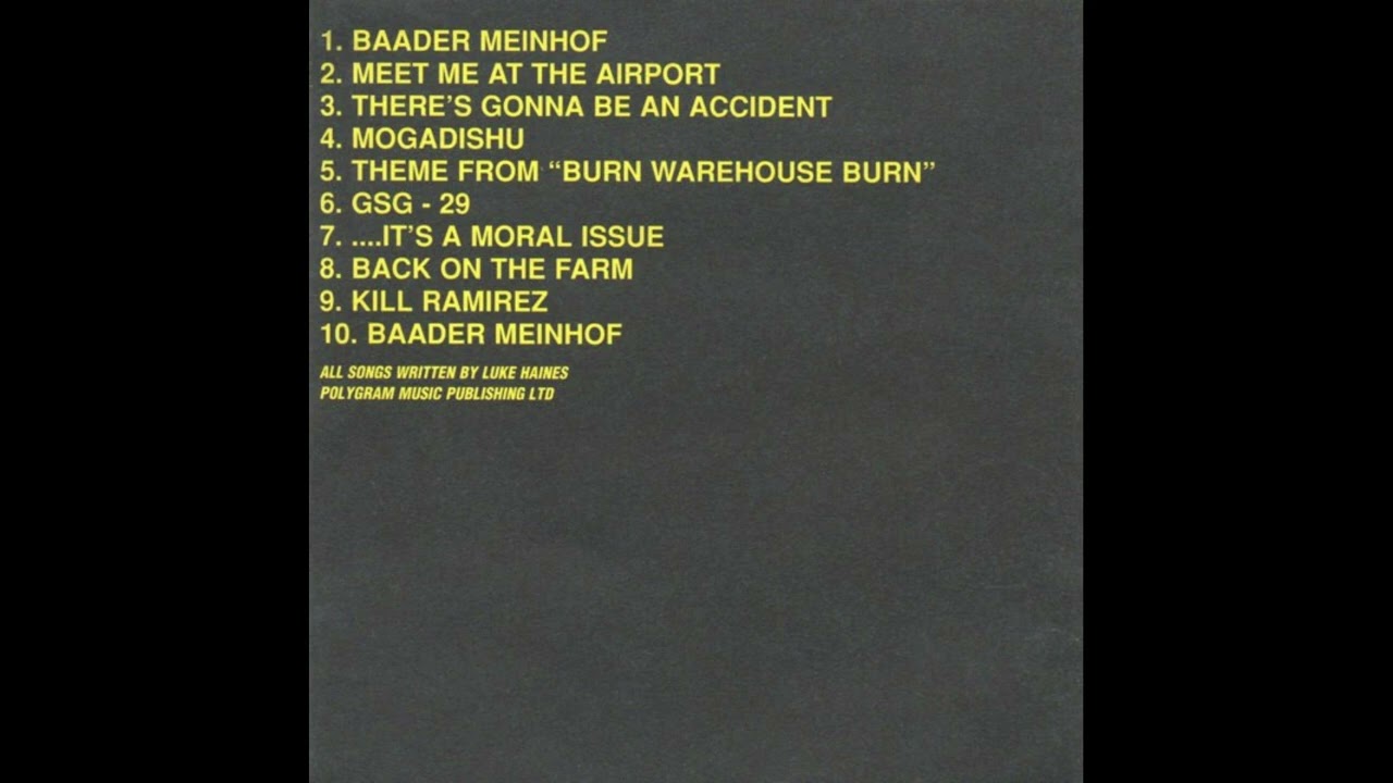 Baader Meinhof - …It's A Moral Issue