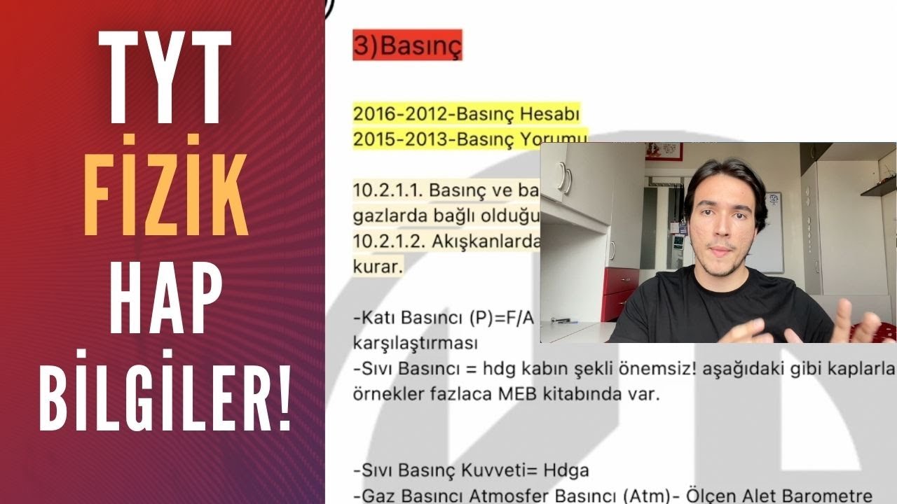 TYT FİZİK HAP BİLGİLER! / Bilmen Gereken Her Şey! / #TYT #AYT #YKS