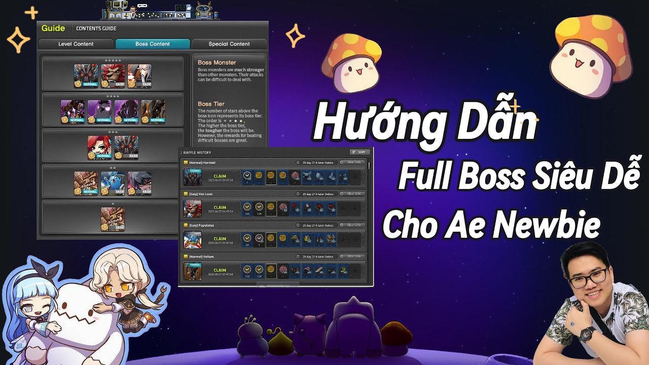 [ MapleStory ] Hướng Dẫn AE Newbie Full Boss