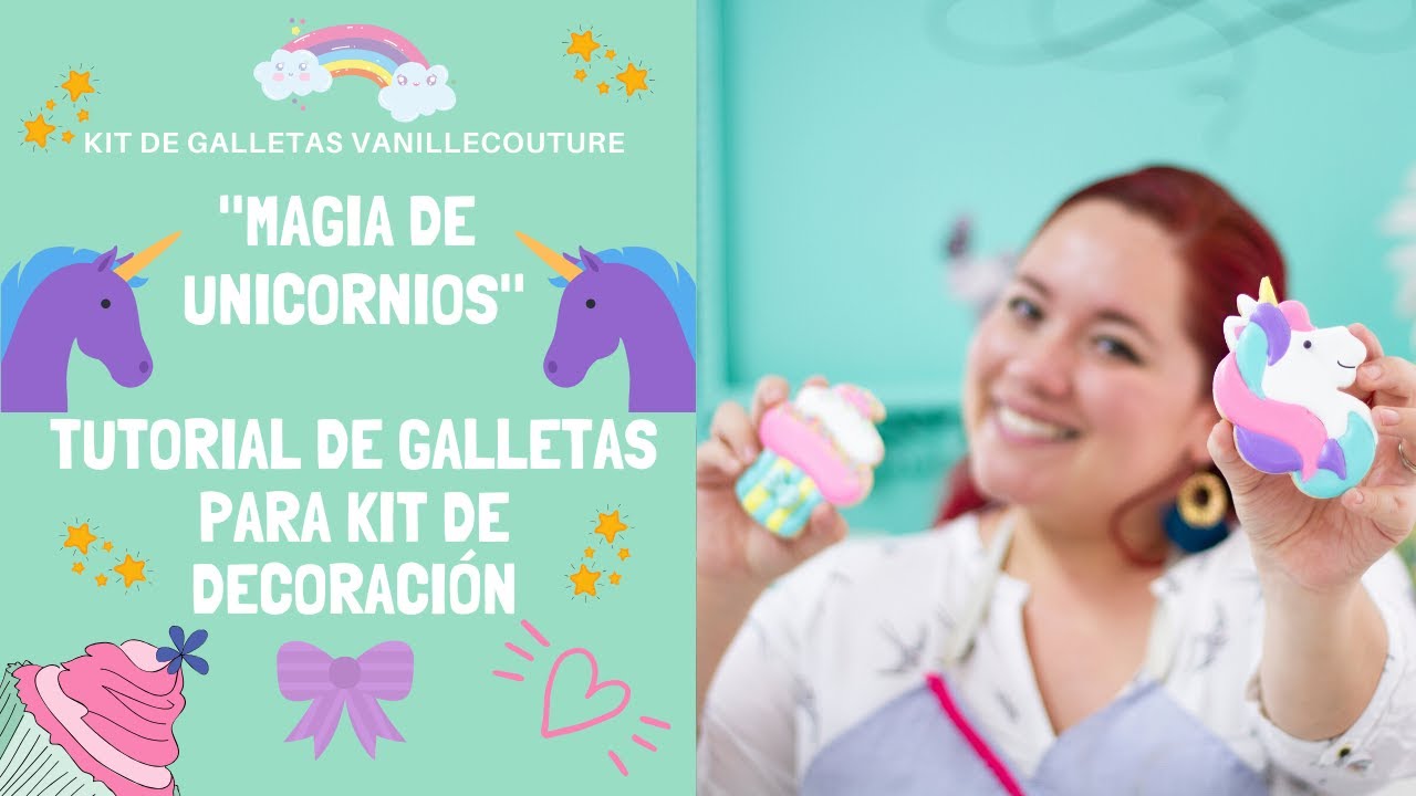 Cómo decorar galletas de unicornio - Kit de galletas VanilleCouture 