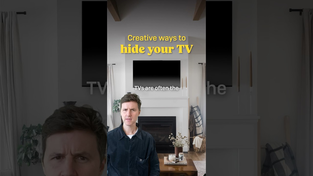 Hide your TV ✨ #HomeDecor #InteriorDesign #HideYourTV #InteriorDecor