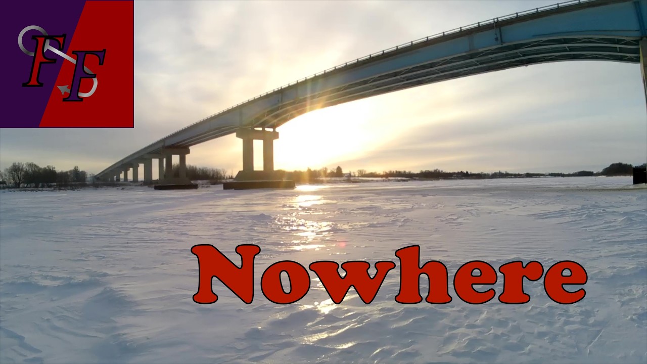 Ice fishing nowhere, which is somewhere