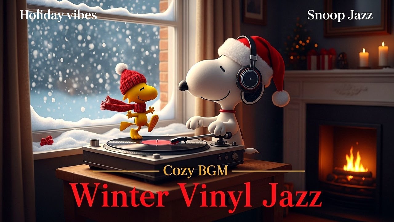 Chill Morning Jazz Vibes with Snoopy - Soothing Beats for Focus, Calm & Positive Energy