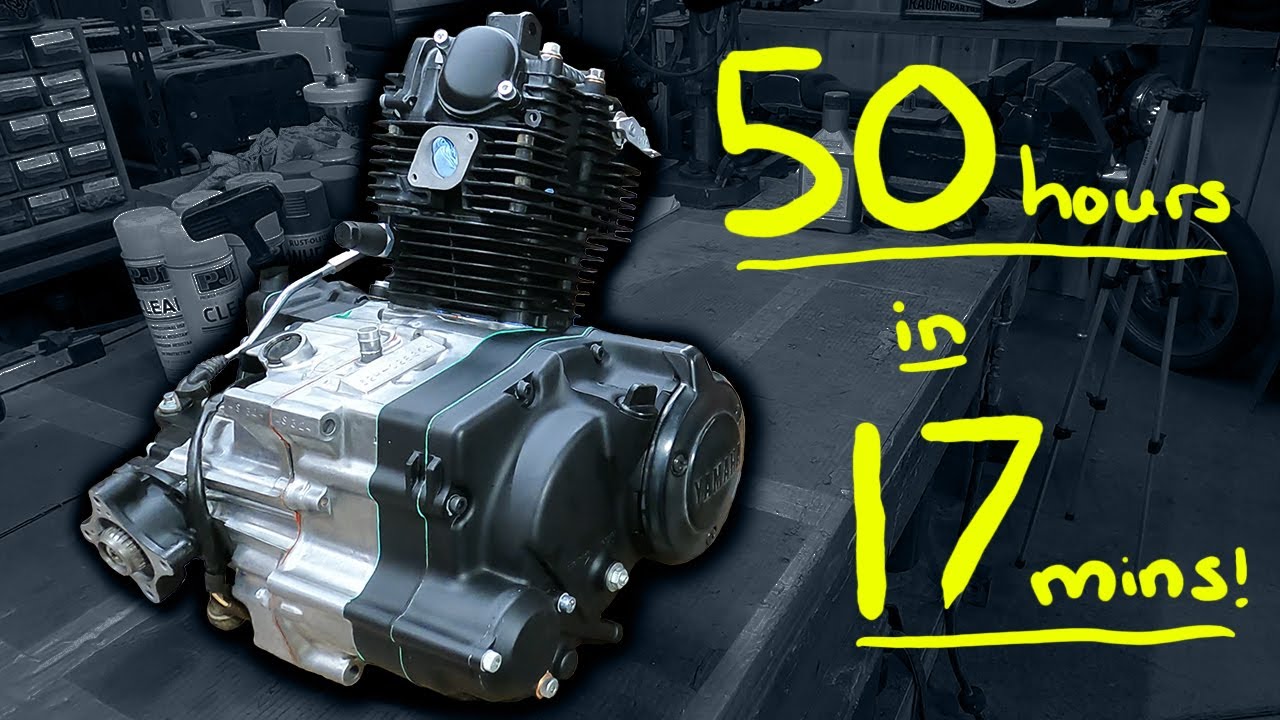 TIMELAPSE FULL ATV ENGINE RESTORATION! 1985 YAMAHA MOTO 4 200
