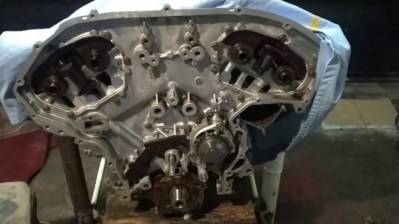 Сборка мотора VQ20DE (4 часть)