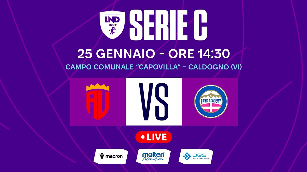SERIE C FEMMINILE 2025-2026 | REAL VICENZA VS PAVIA ACADEMY | LIVE