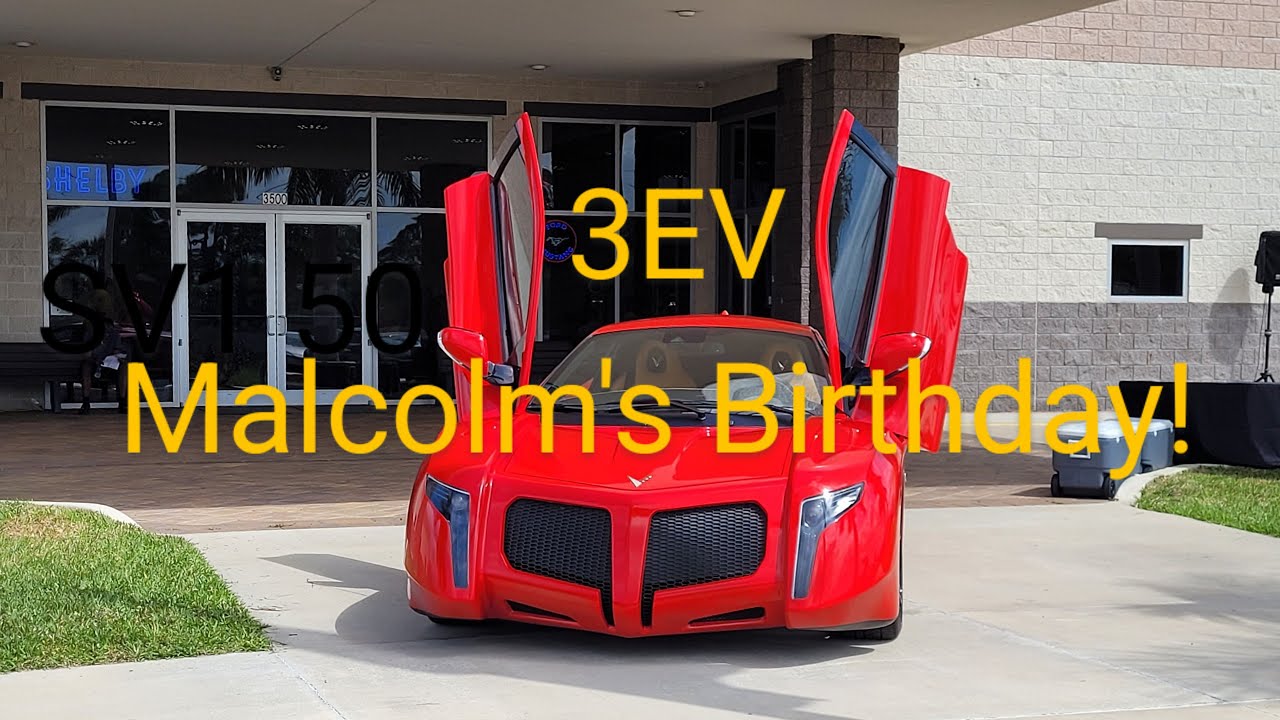 3EV Prototype & SV1s at Malcolm's Birthday Celebration 2024