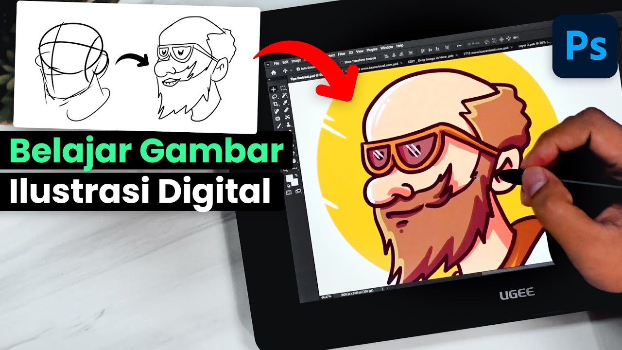 Cara Membuat Ilustrasi Menggunakan Pen Display di Adobe Photoshop