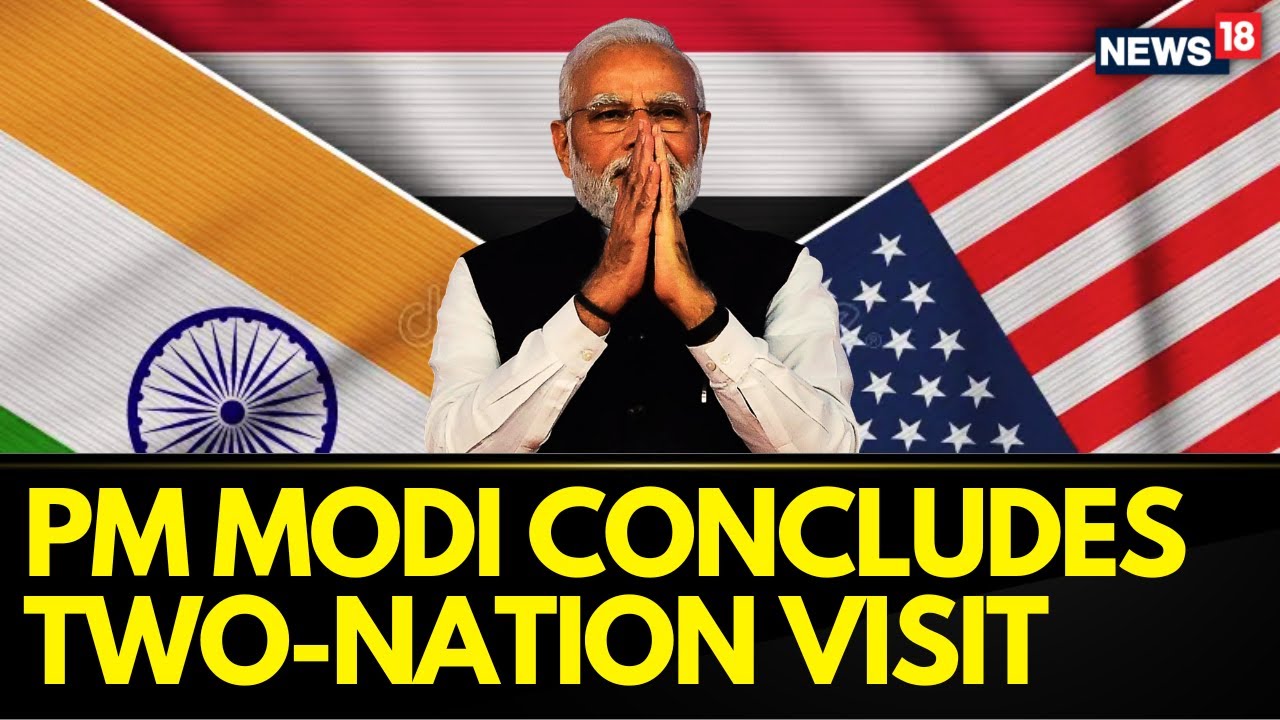 PM Modi In Egypt | PM Modi Leaves For India After Concluding U.S. And Egypt State Visit | News18