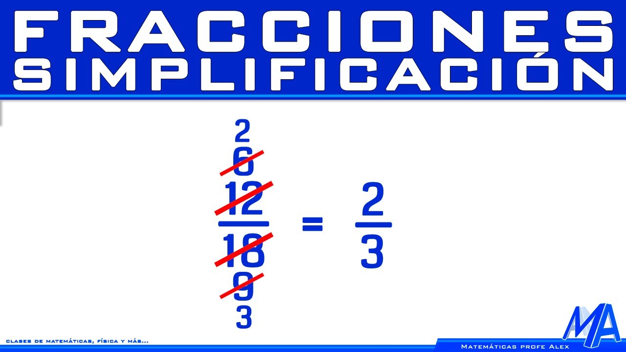 Simplificación de fracciones | Reducir a su mínima expresión