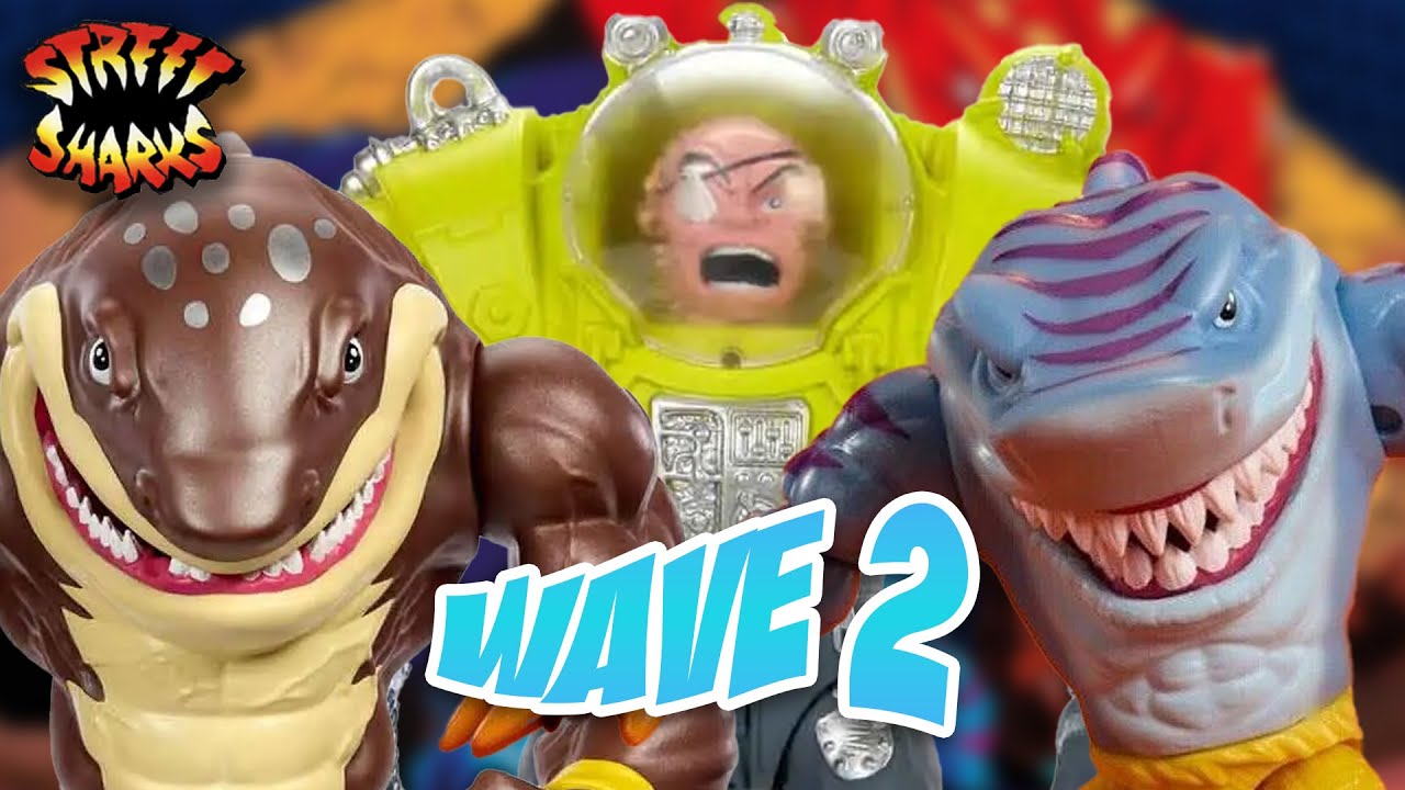 FIRST LOOK Street Sharks 30th Anniversary | Wave 2 | Unboxing & Review