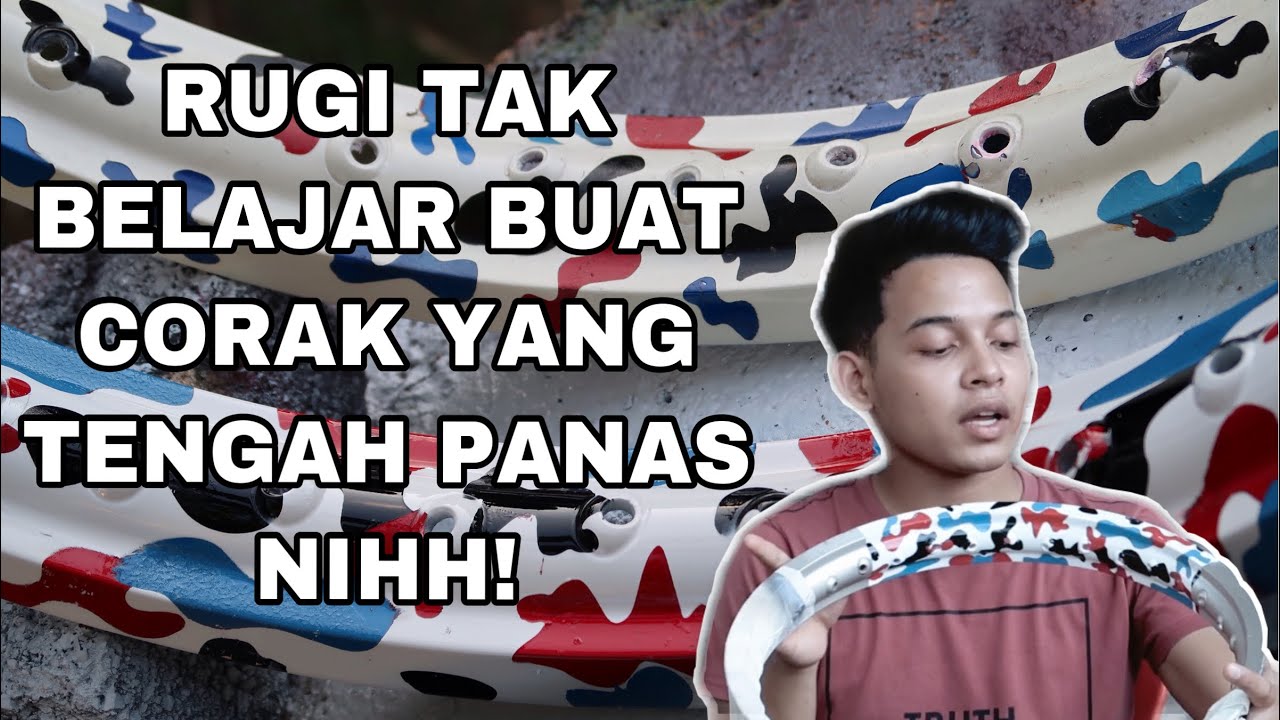 WAN MIEYYOL | TUTORIAL CARA BUAT CAMO PATTERN MENGUNAKAN SPRAY TIN SAHAJA ! MUADH & JIMAT