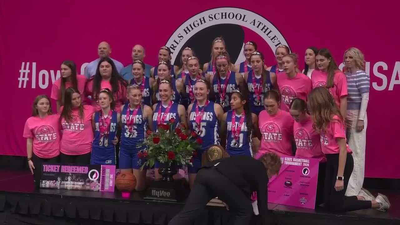 Rock Valley girls beat Hinton Blackhawks for Class 2A state title, Newell-Fonda claims 1A title