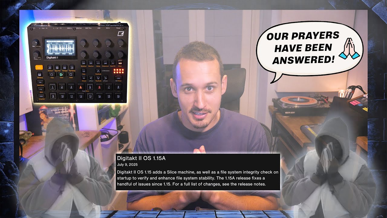 Нарезка брейков на Digitakt Mk2, как будто это аппаратный сэмплер из 90-х (обновление нарезки)