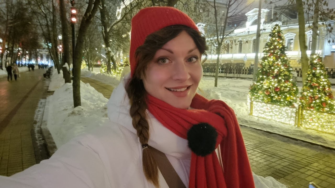 LIVE! Moscow Night Walk in a city. ☃️❄️