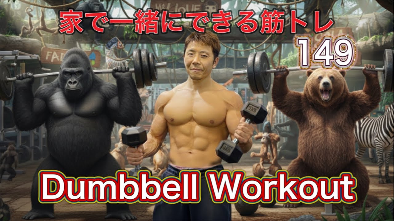 Dumbbell Workout 149 自宅で一緒にできる筋トレFight Muscle Channel がライブ配信中！