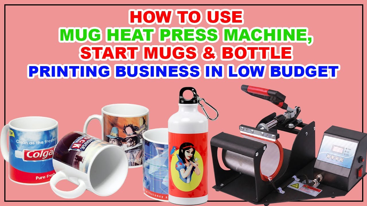 How to use Mug Heat Press Machine, Start Mugs & Bottle Printing Business in Low Budget. Ditto Boss