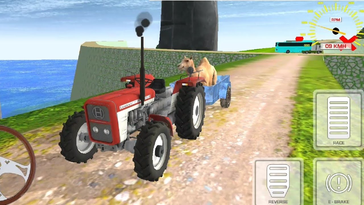 Indian Tractor Driving 3D | गाड़ी वाला गेम | अच्छा गेम खेलने वाला | Tractor Gameplay #dkgamer 