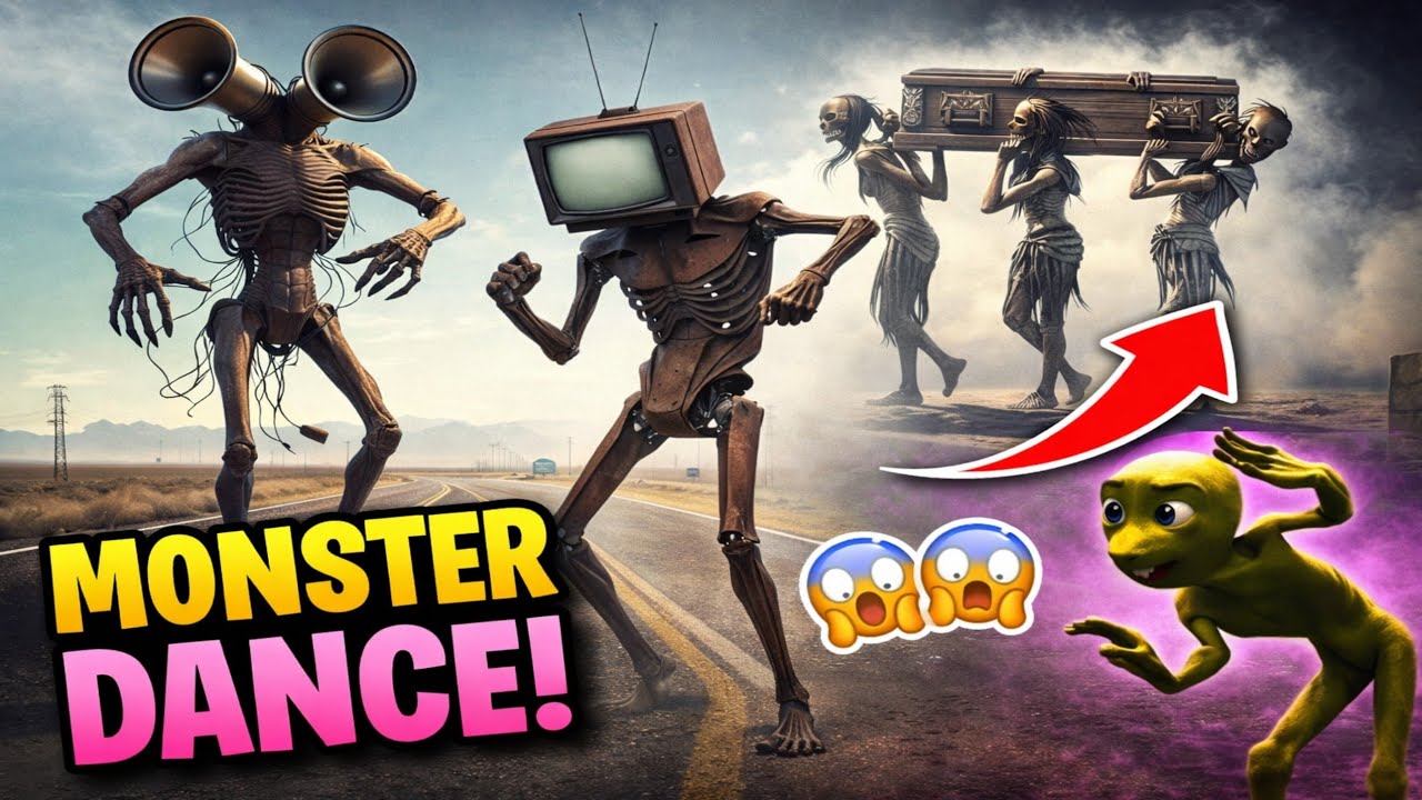 Creepy Monster Dance Compilation 😱 | Siren Head & TV Man