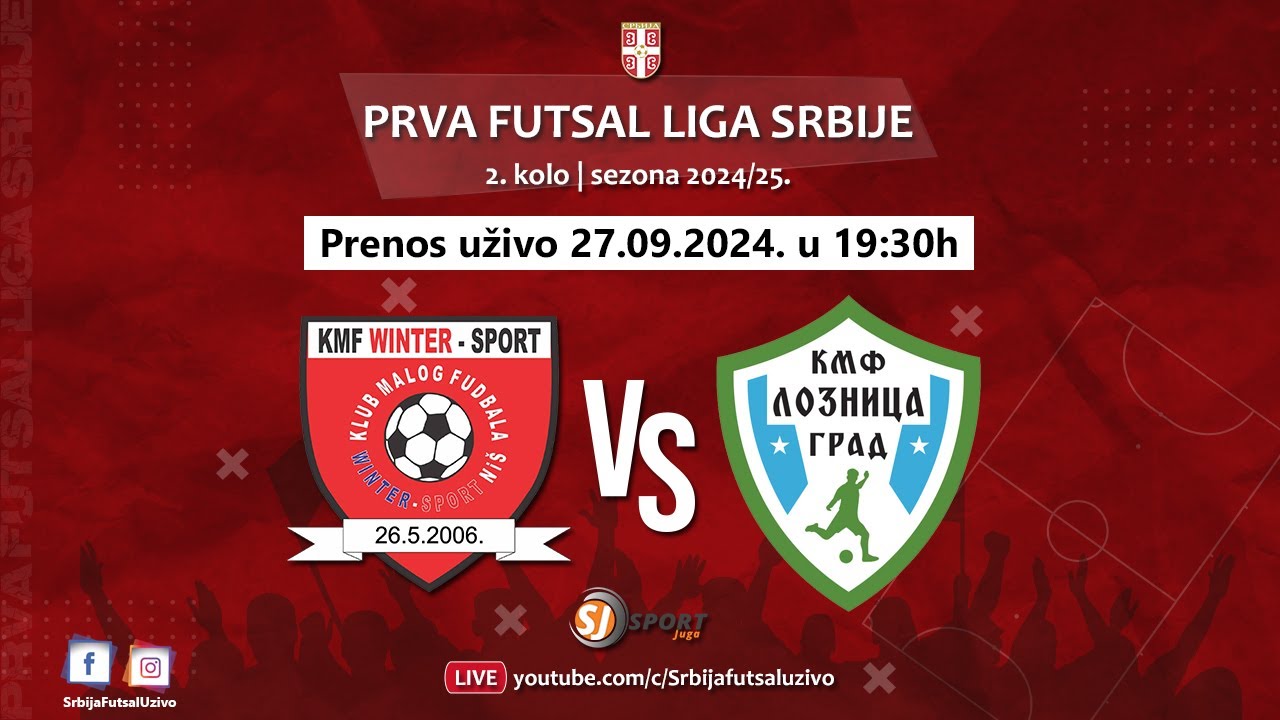 KMF Winter sport - KMF Loznica Grad | Prva futsal liga Srbije