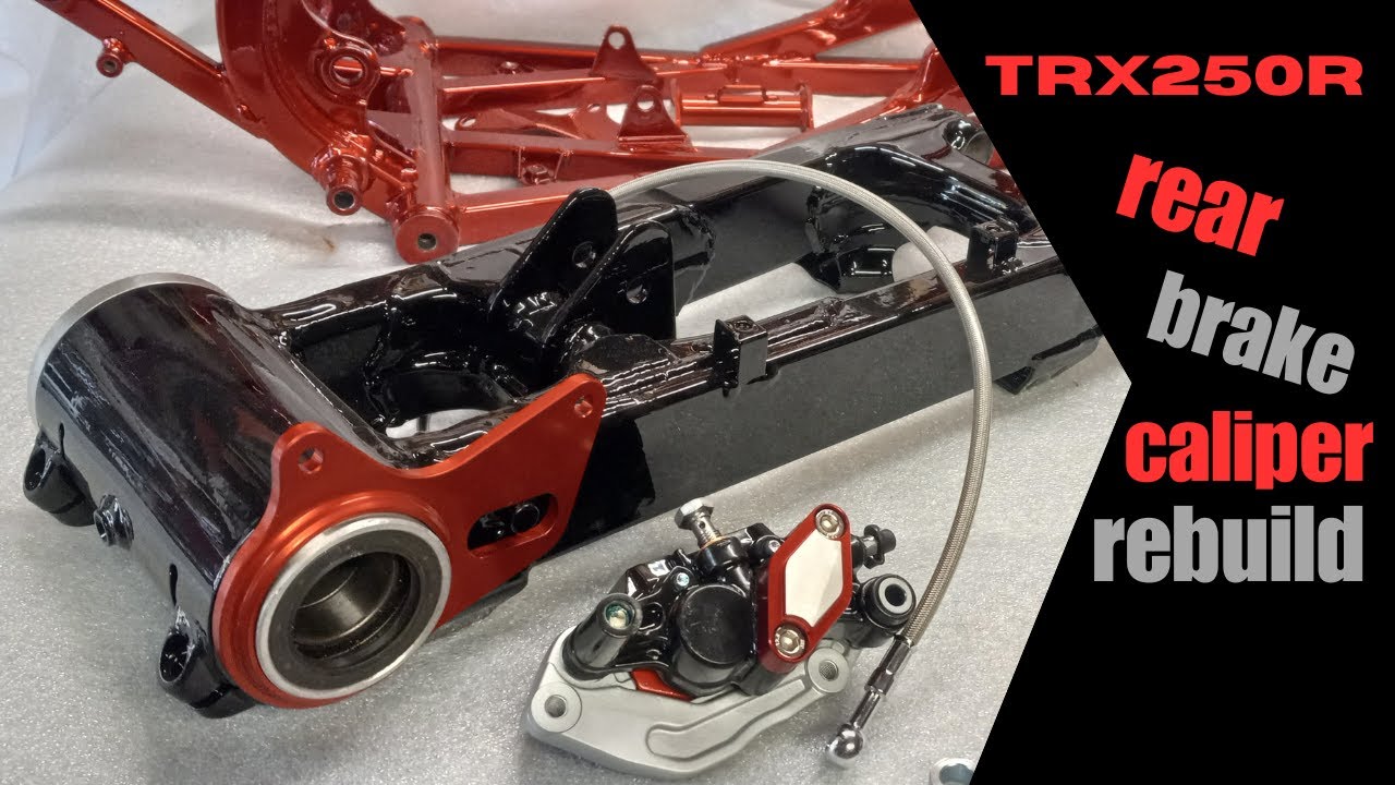 Rebuilding Trx250r Rear Brake Caliper. Sick 330R Build Part 1