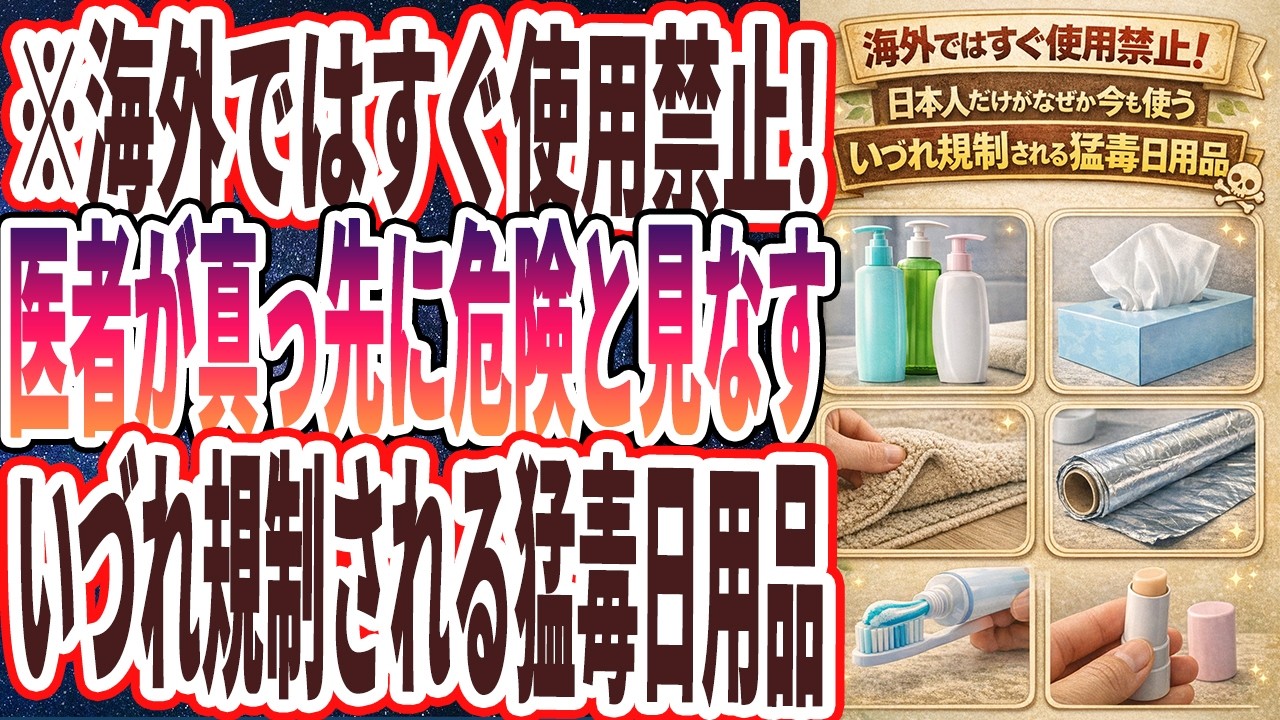 【報道されると困る】「海外ではすぐ使用禁止! 医者が真っ先に危険と見なす、いづれ規制される猛毒日用品」を世界一わかりやすく要約してみた【本要約】