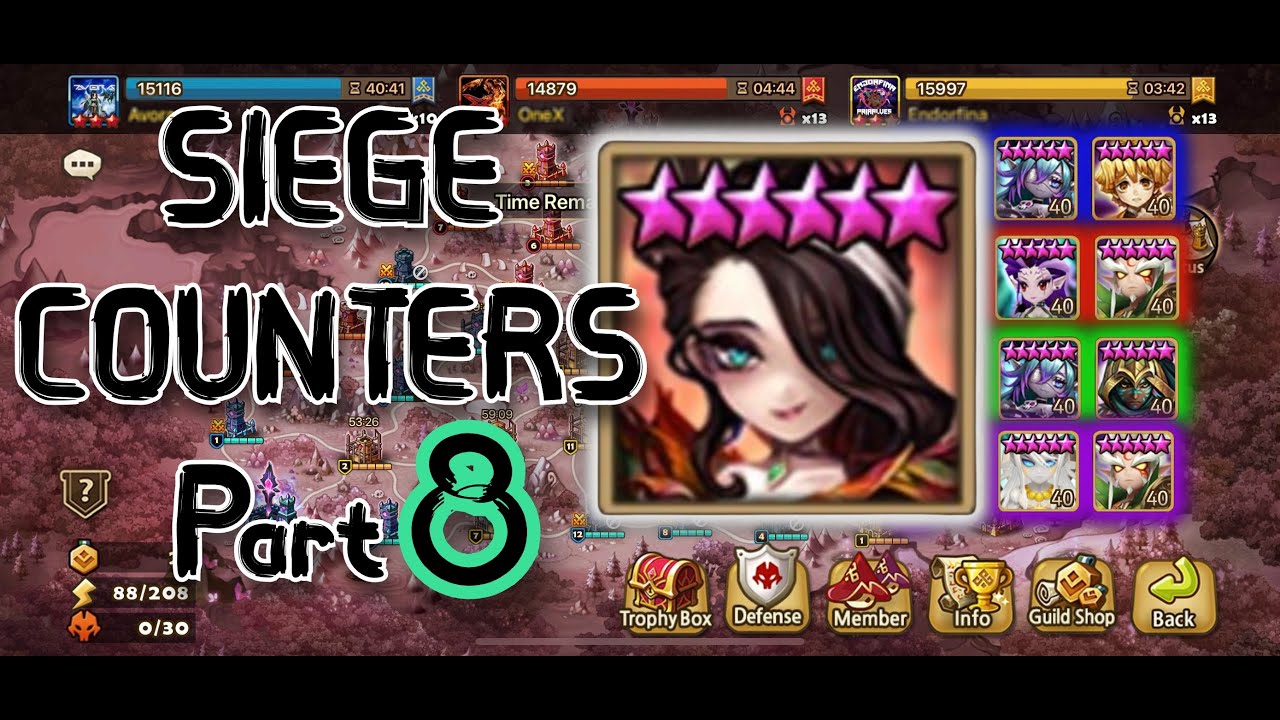 Siege Defense Counters Part 8 - Summoners War