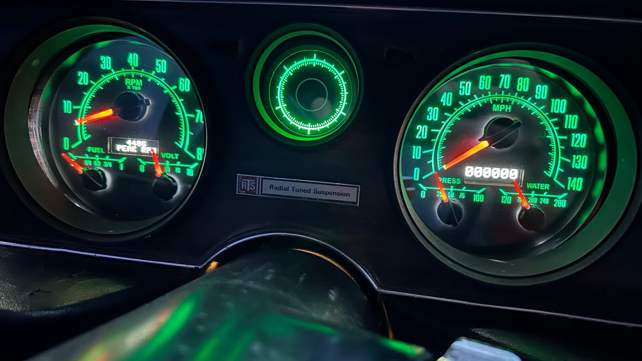 NVU Gauge install! 76 Firebird Formula