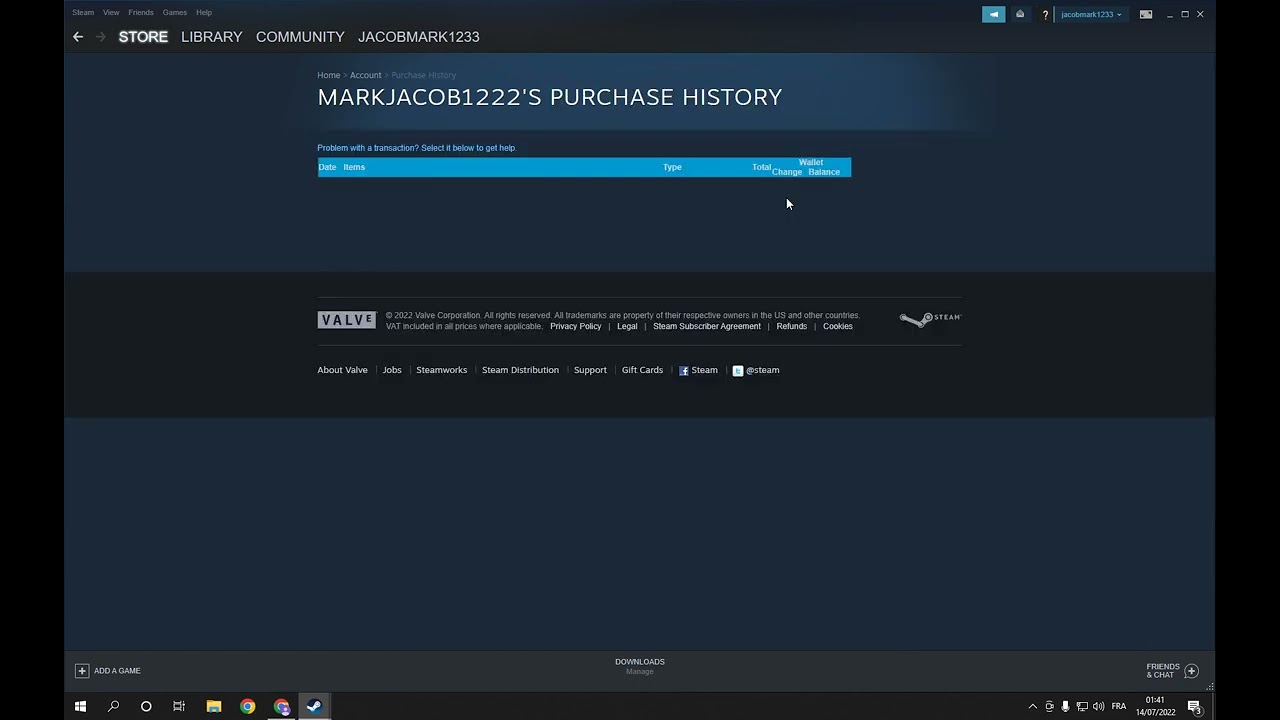 How To See And View Purchase History on Your Account on Steam