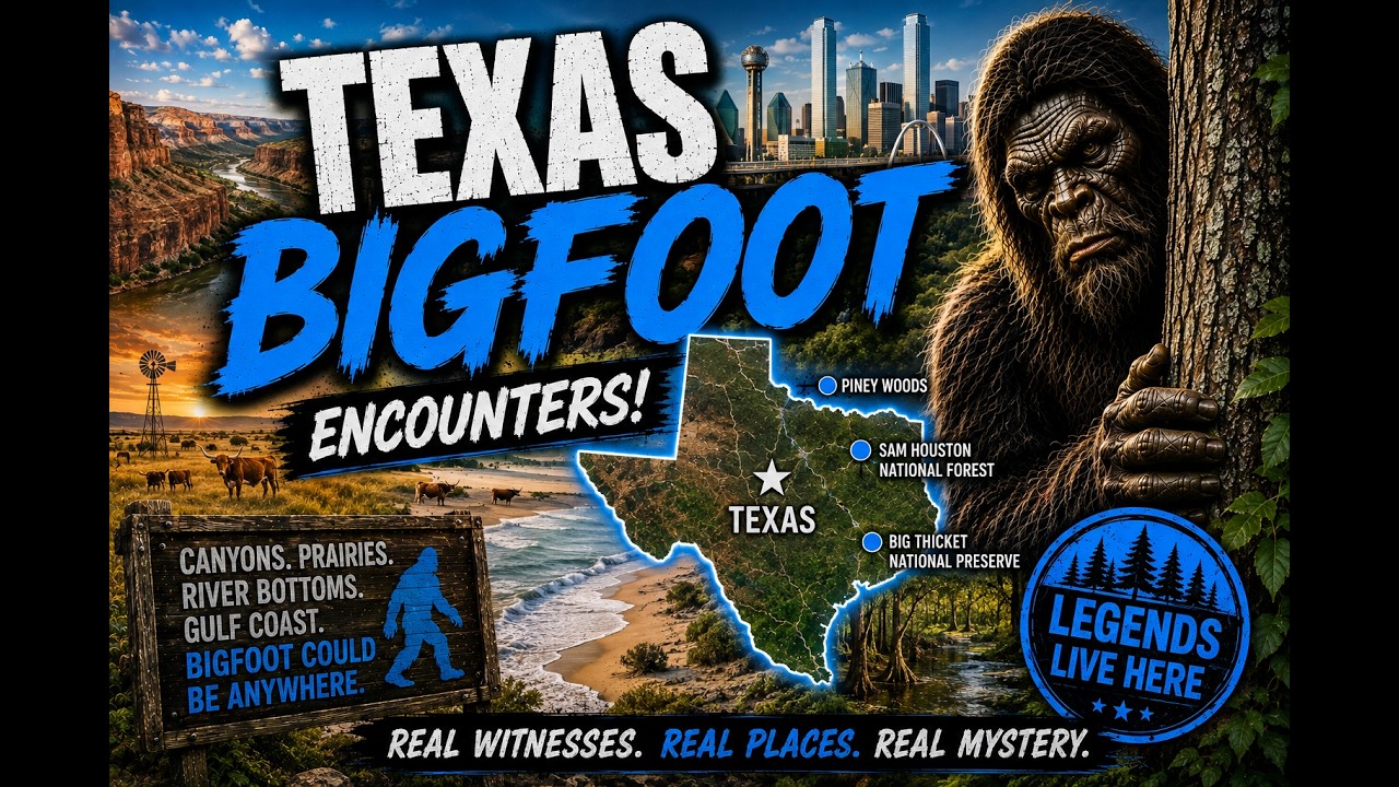 Top 5 Texas Bigfoot Sightings! From Canyons to Sea Coast Texas is the King of Strange & Unexpected.