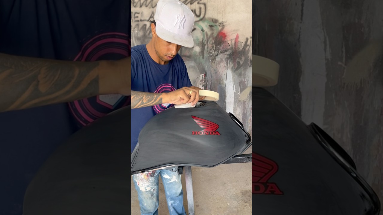 Pintura Tanque 🎨🤩 #pintura #moto #shorts #foryou