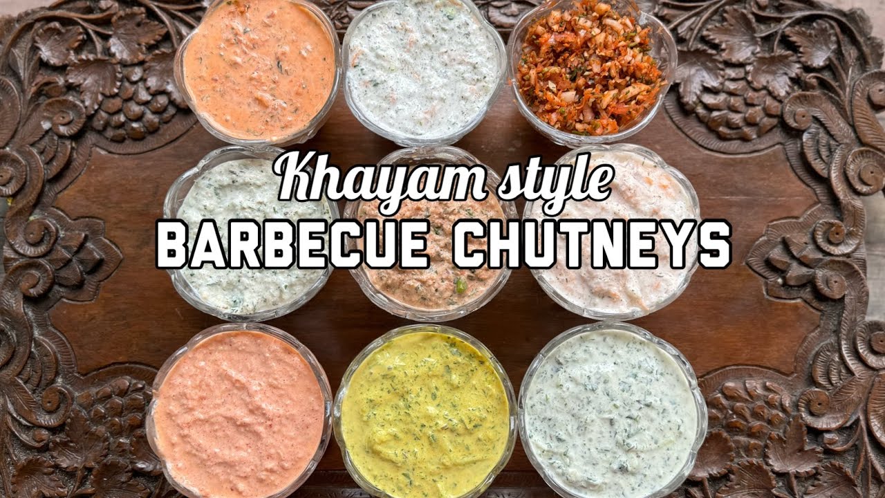 Khayam Style Barbecue Chutneys | 9 Seekh Tujj Chutneys | Eid special Barbecue chutneys | Seekh tujj