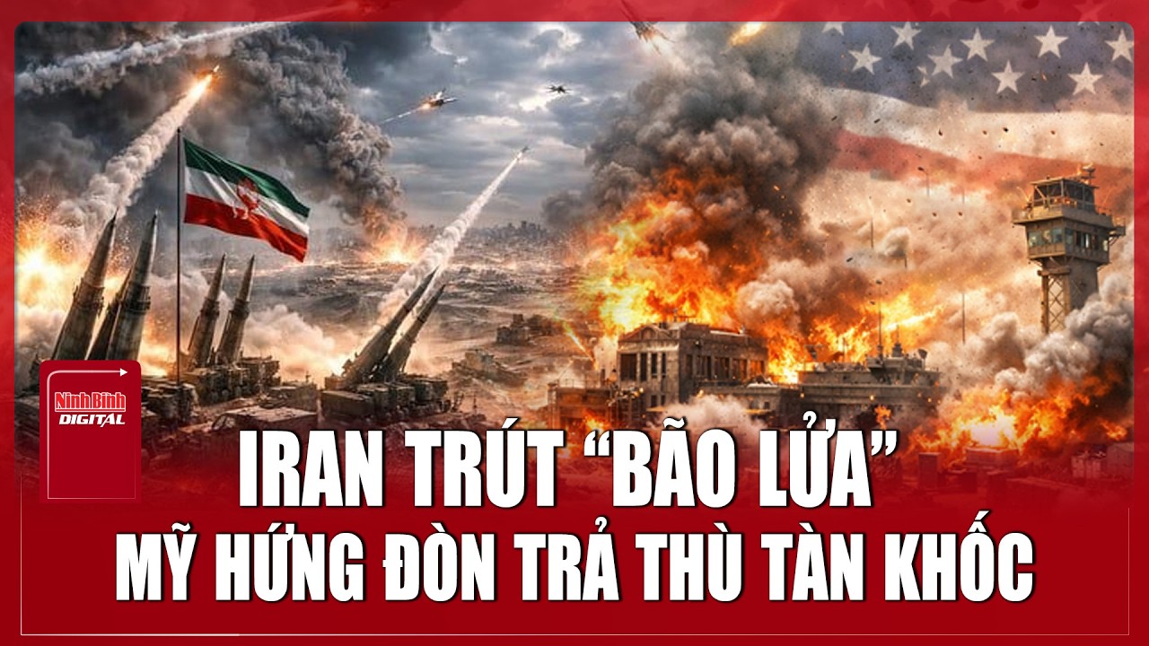 Iran tung đòn trả thù tàn khốc: UAV và tên lửa “san phẳng” loạt căn cứ của Mỹ và Israel