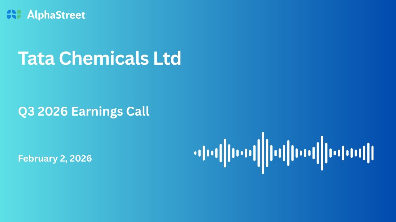 Tata Chemicals Ltd Q3 FY2025-26 Earnings Conference Call