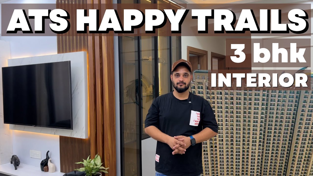 ATS Happy Trails Compact 3 BHK +Study Interior Design | Small Budget Big Makeover Greater Noida West