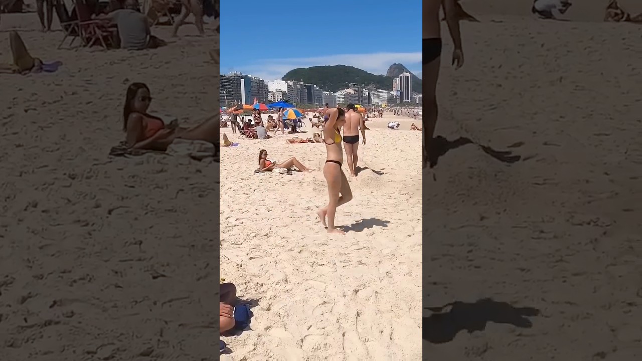 🇧🇷 Copacabana Beach in Rio de Janeiro🌴Brazil