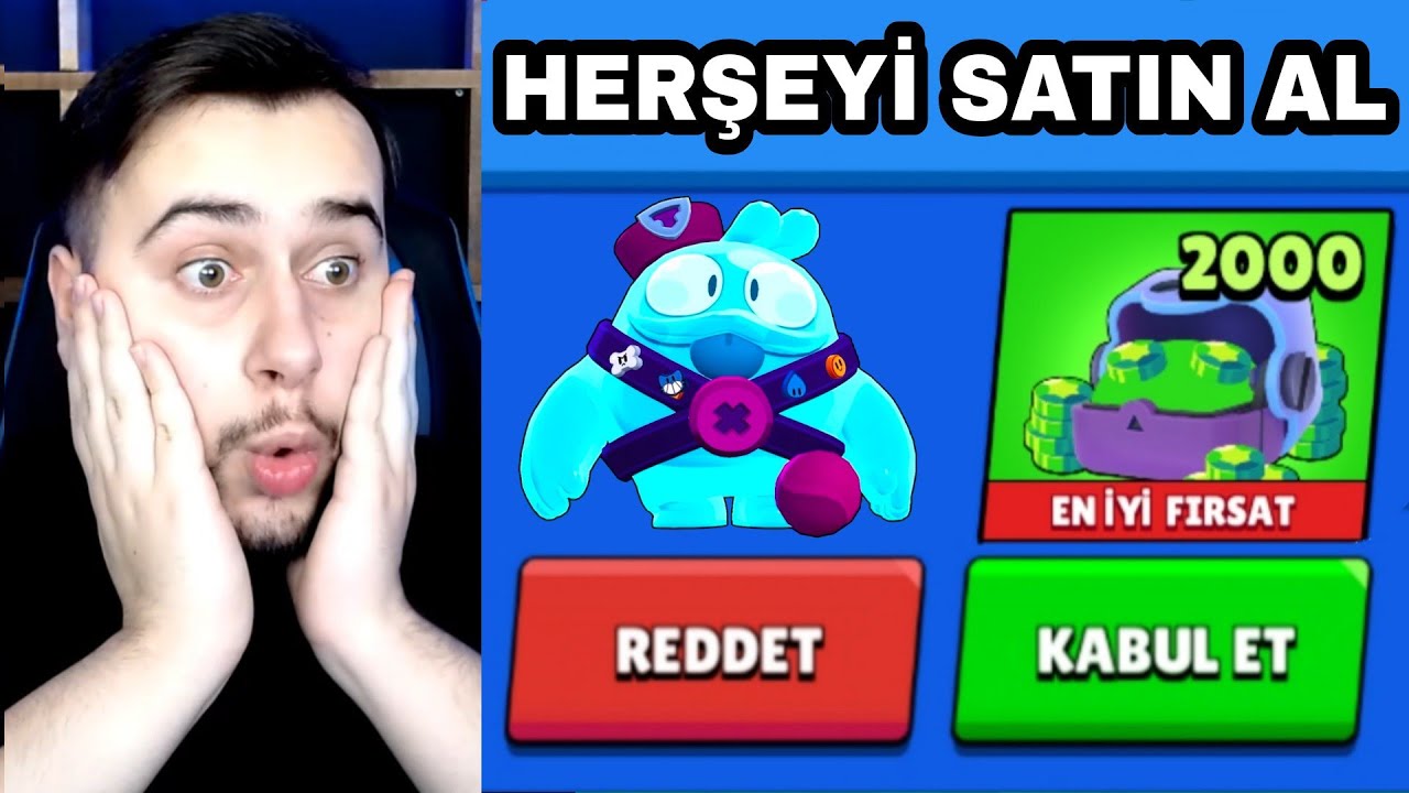 DÜKKANDAKİ HERŞEYİ SATIN ALDIM MEGA KUTUDAN 7 YAZDI 😱 - Brawl Stars