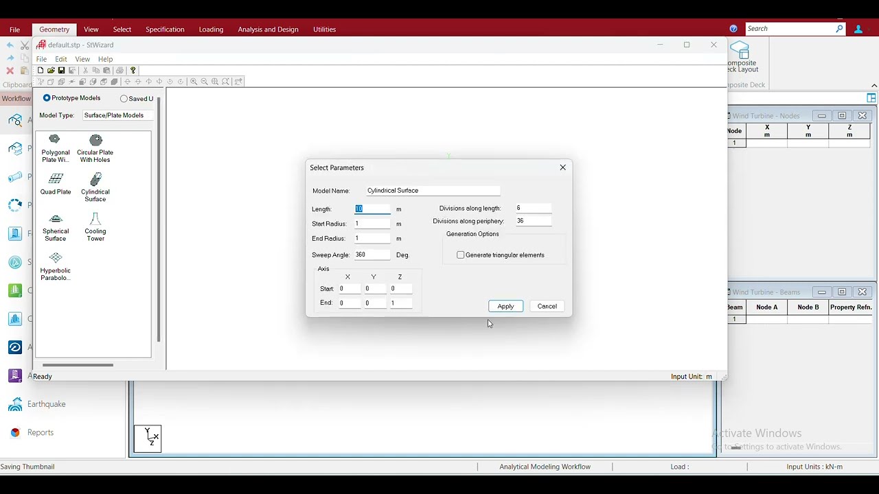 STAAD Pro - How to Change Units in the Structure Wizard 2025